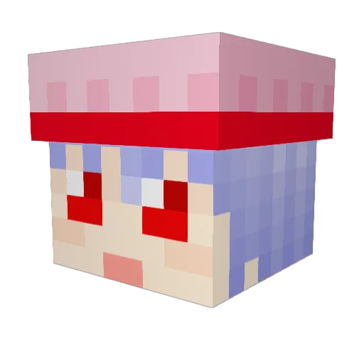jiraimage Minecraft avatar head, 3D render