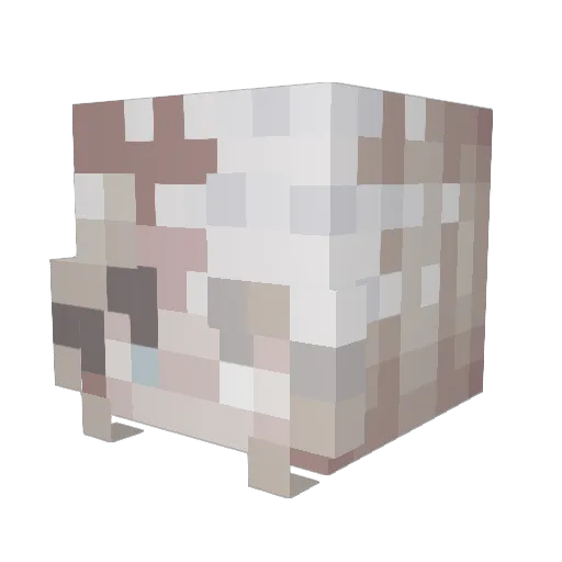 jiraimorga Minecraft avatar head, 3D render