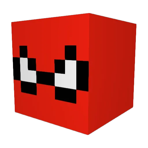 jiri78 Minecraft avatar head, 3D render