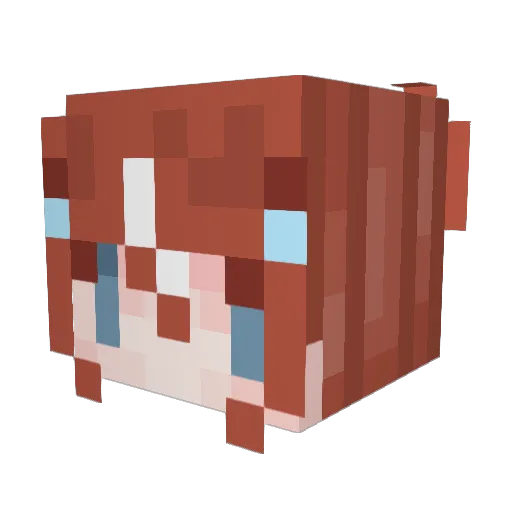 jirimokaro Minecraft avatar head, 3D render
