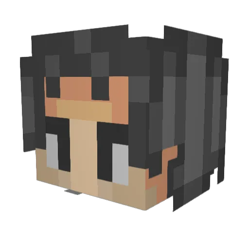 jiroluca Minecraft avatar head, 3D render
