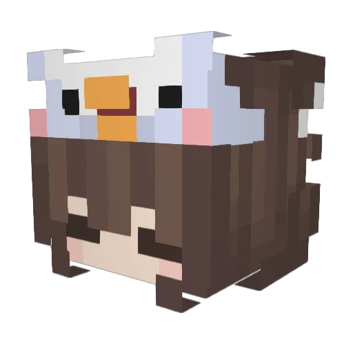 jirymycutie Minecraft avatar head, 3D render