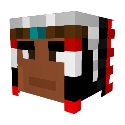 jishmon Minecraft avatar head, 3D render
