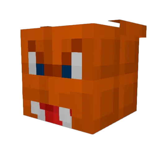 jishnusen Minecraft avatar head, 3D render
