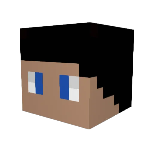 jiskastla Minecraft avatar head, 3D render