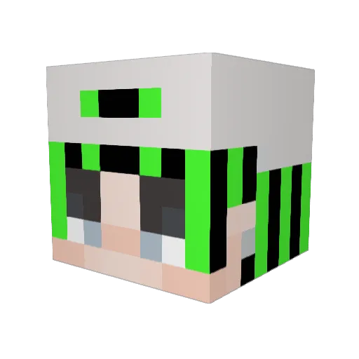 jisquirrel Minecraft avatar head, 3D render