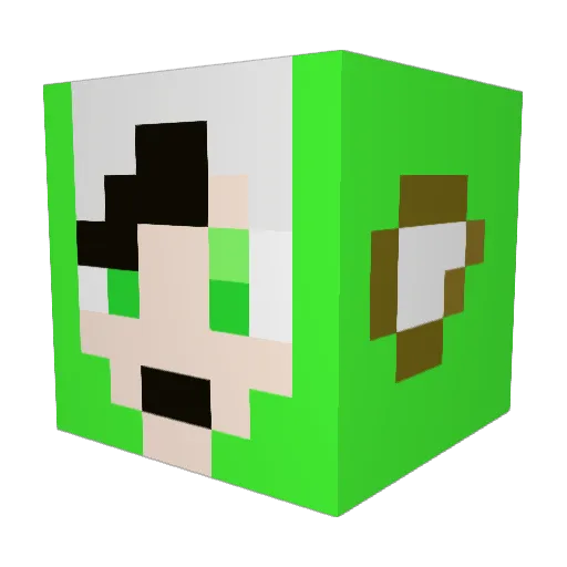 jisung421 Minecraft avatar head, 3D render