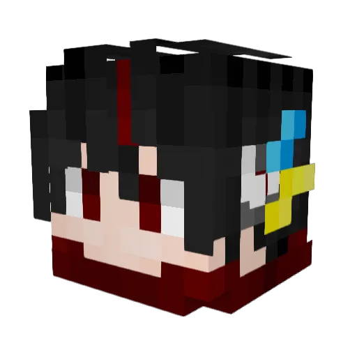 jitdvo Minecraft avatar head, 3D render