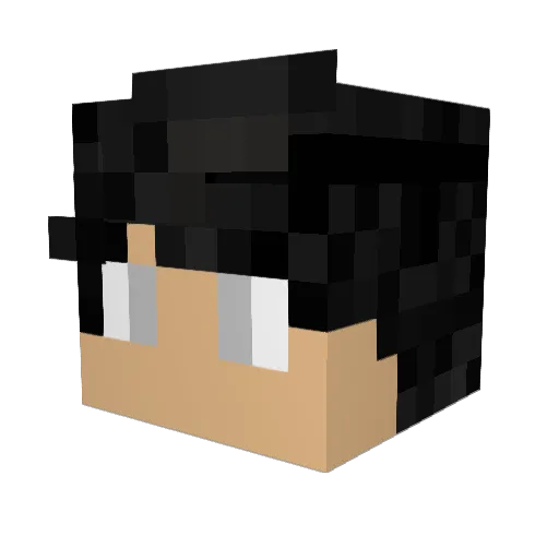 jitnine Minecraft avatar head, 3D render