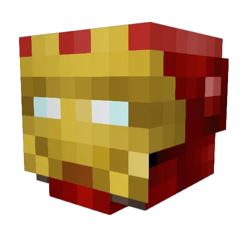jitse_pro Minecraft avatar head, 3D render