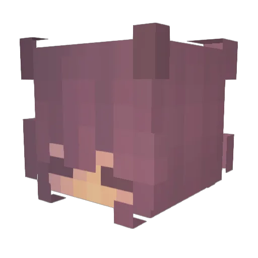 jitterr Minecraft avatar head, 3D render