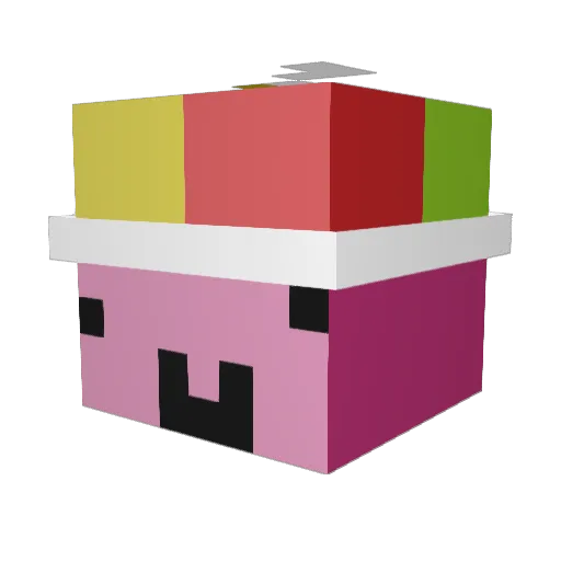 jittlecuh Minecraft avatar head, 3D render