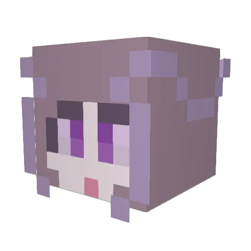 jiuge12 Minecraft avatar head, 3D render