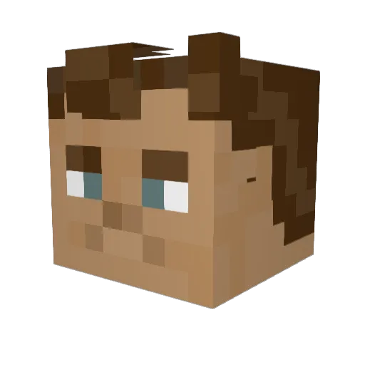 jiuking123 Minecraft avatar head, 3D render