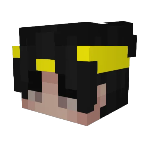 jiun0 Minecraft avatar head, 3D render