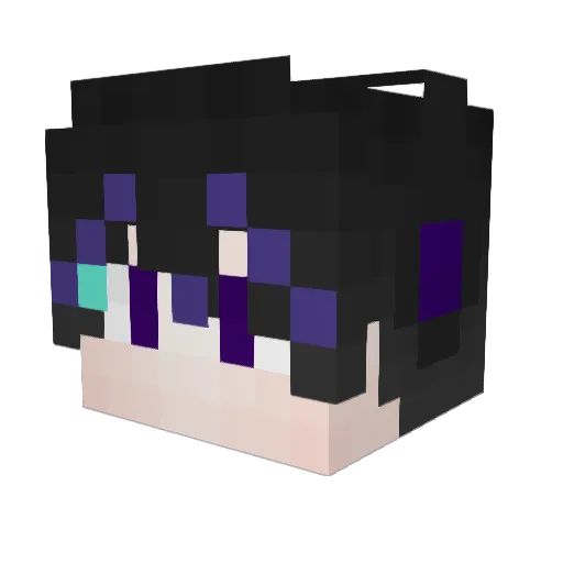 jiushen_god Minecraft avatar head, 3D render