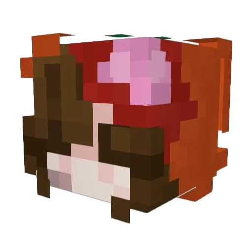 jivelly Minecraft avatar head, 3D render