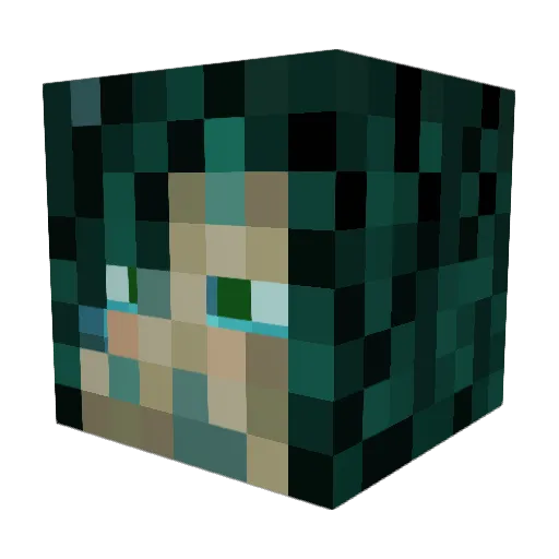 jivesen Minecraft avatar head, 3D render