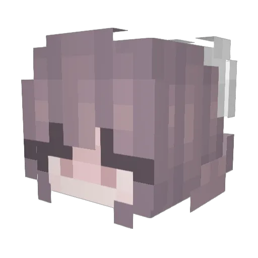 jiwon_w Minecraft avatar head, 3D render