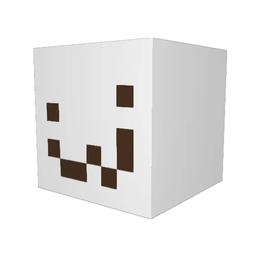 jiwoo1945 Minecraft avatar head, 3D render