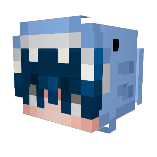 jiwoo222 Minecraft avatar head, 3D render