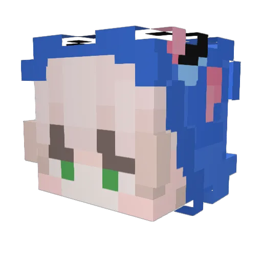 jiyeon_2 Minecraft avatar head, 3D render
