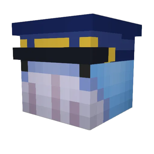 jiyu____ Minecraft avatar head, 3D render
