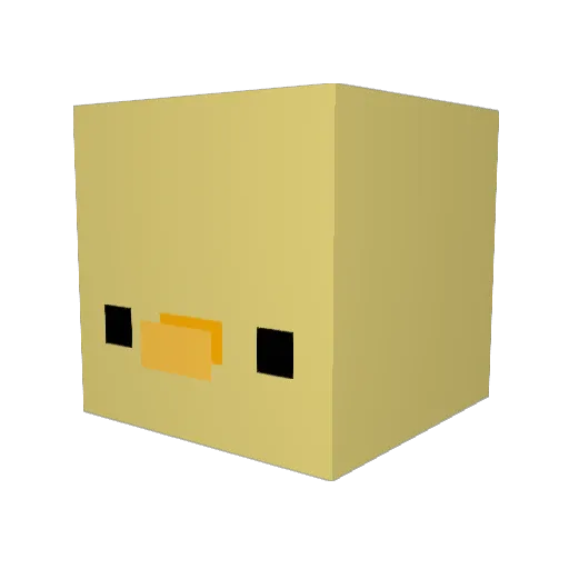 jizert Minecraft avatar head, 3D render