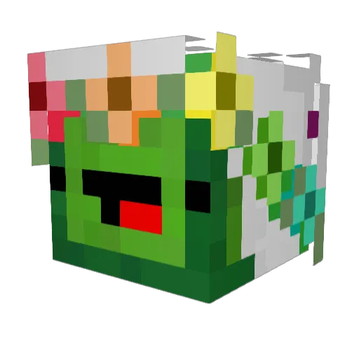 jj1012 Minecraft avatar head, 3D render