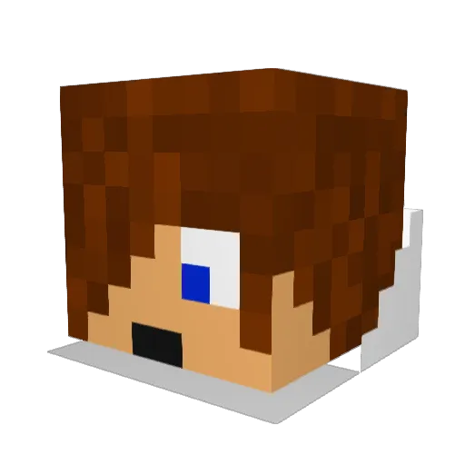 jj81884 Minecraft avatar head, 3D render