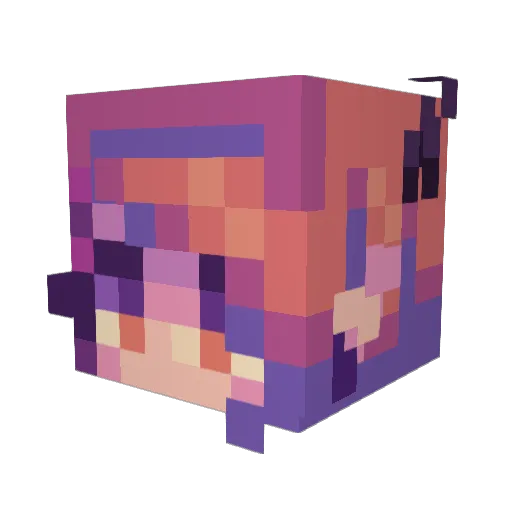 jjadie Minecraft avatar head, 3D render