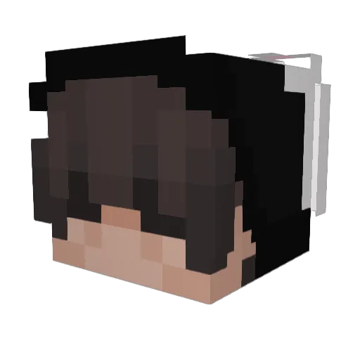 jjasxn Minecraft avatar head, 3D render