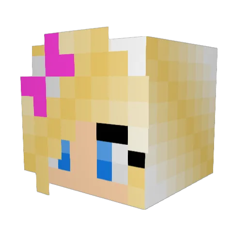 jjavvy Minecraft avatar head, 3D render