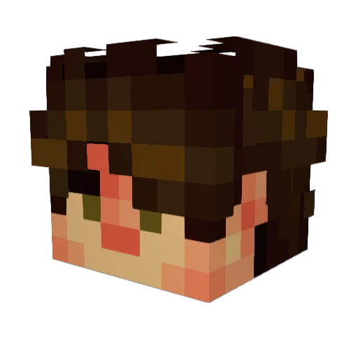 jjayjar Minecraft avatar head, 3D render