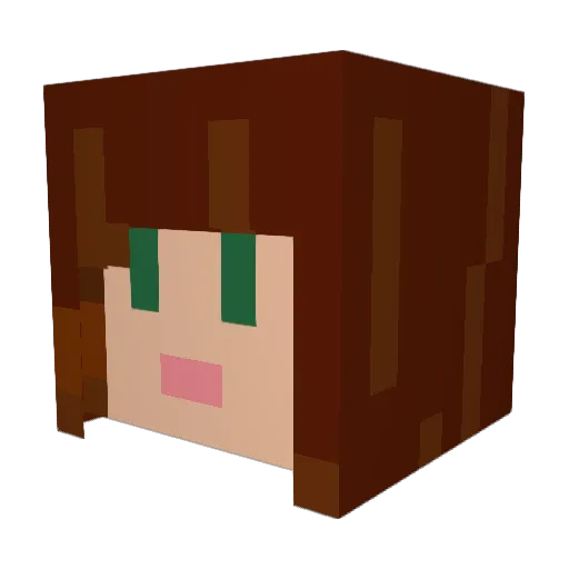 jjaysec Minecraft avatar head, 3D render