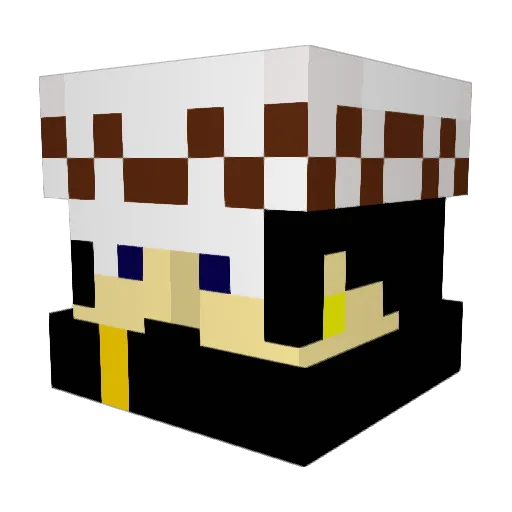 jjbjulius Minecraft avatar head, 3D render