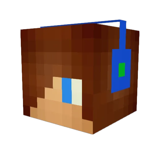 jjcarson Minecraft avatar head, 3D render