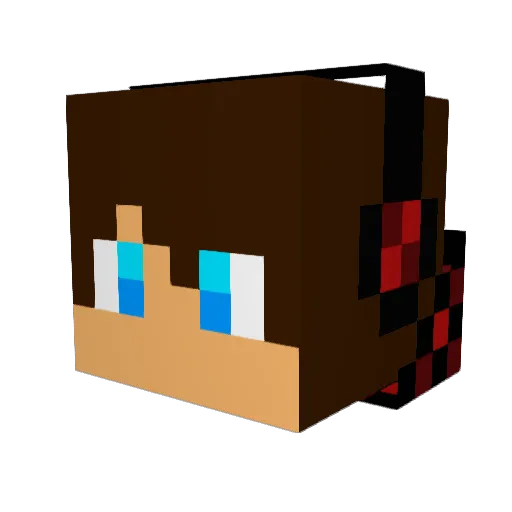 jjdubbel Minecraft avatar head, 3D render