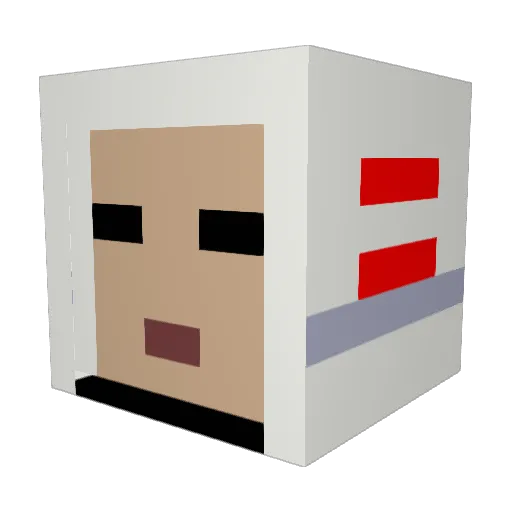 jjeezzuuss Minecraft avatar head, 3D render