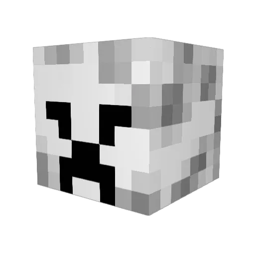 jjemil Minecraft avatar head, 3D render