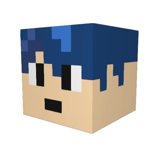 jjemin00 Minecraft avatar head, 3D render