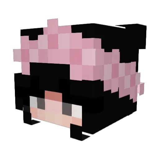 jjeongin Minecraft avatar head, 3D render