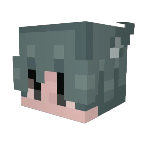 jjerohm Minecraft avatar head, 3D render
