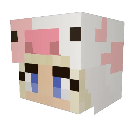 jjessmooneey Minecraft avatar head, 3D render