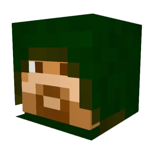 jjewell Minecraft avatar head, 3D render