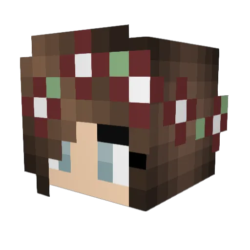 jjfino Minecraft avatar head, 3D render