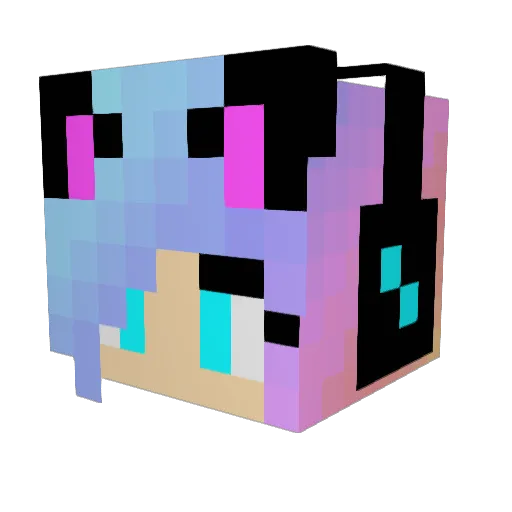 jjfrosttv Minecraft avatar head, 3D render