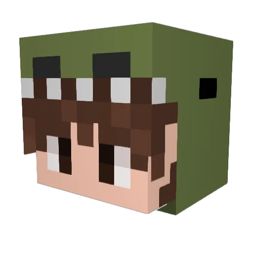 jjh1125 Minecraft avatar head, 3D render