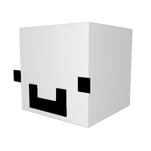 jjhhza Minecraft avatar head, 3D render
