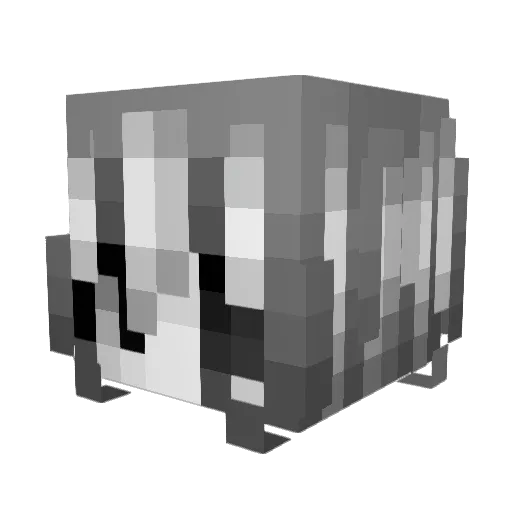 jji7 Minecraft avatar head, 3D render